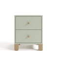 thumbnail image 4 of Storkcraft California 2 Drawer Nightstand, Sage and Driftwood, 4 of 12