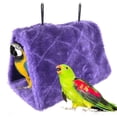 thumbnail image 6 of Colaxi Winter Warm Bird Nest House Parrot Bird Bed Soft Shed Hut Cage Parrot Hideway Bed Birds Sleeping Bed for Budgies Lovebird Parakeet Violet S, 6 of 10