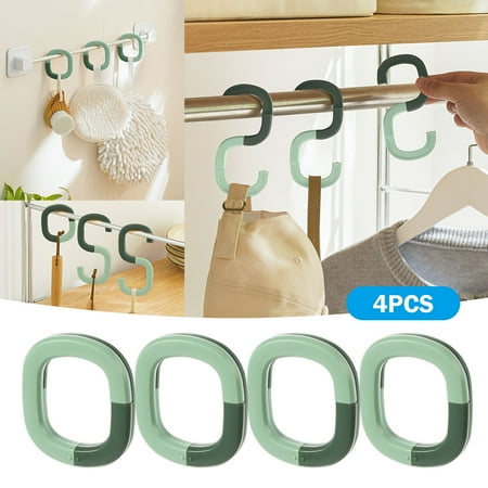 

Wall Hooks S Type Multi Function Hook Snap On Folding Hook Household Portable Car Rear Seat Rail Hook For Kitchen Wardrobe Bathroom Outdoor