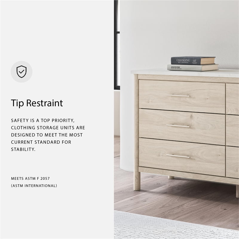 Ashley Furniture Cadmori Brown & White Dresser