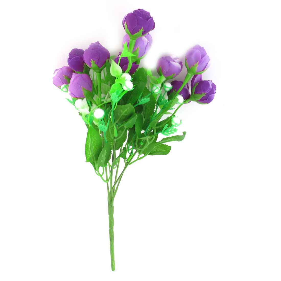 Unique Bargains Artificial Green Leaf Foam Stamen Flower ...