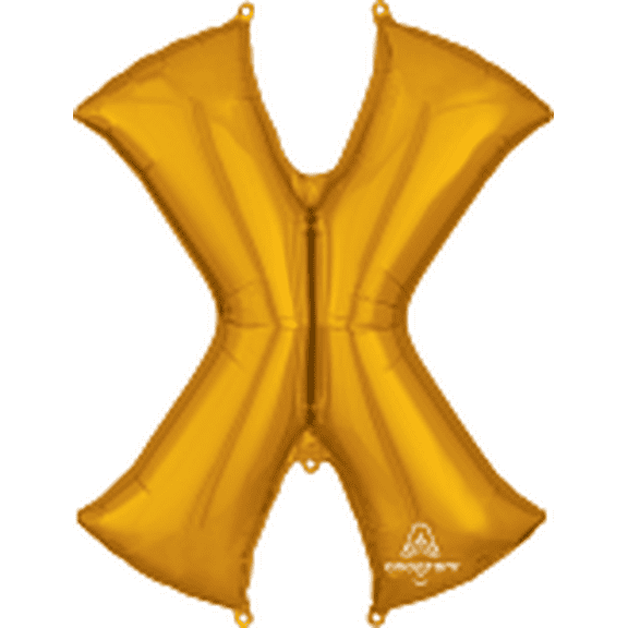 LRG SHP LETTER X GOLD