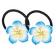 thumbnail image 1 of Soft Clay Flower Hair Scrunchies for Decoration 2Pcs Elastic Hair Rings, 1 of 4