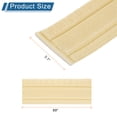 thumbnail image 2 of Uxcell 2pcs Self-Adhesive 3D Wall Edging 89"x3.1" Flexible Peel and Stick Molding Trim for Wall Mirror Door Wardrobe Gap Sealing, Beige, 2 of 6