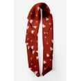 thumbnail image 2 of Bimba Red Heart & Dots Pure Silk Printed Scarf Dupatta Head Neck Wrap Bandanas For Women 40 x 80 Inches, 2 of 6