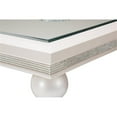 thumbnail image 4 of Michael Amini Glimmering Heights Contemporary Wood & Glass Dining Table in Ivory, 4 of 7