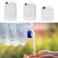 thumbnail image 1 of Outdoor Camping Folding Water Bucket Container Canister Carrier Storage Bottle Telescopic, 1 of 9