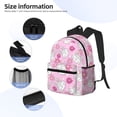 thumbnail image 5 of Vsdgher Sunflower Rabbit Print Unisex Large Capacity Bookbag Schoolbag Casual Daypack for High School/College/Teens/Travel/Work, 5 of 8