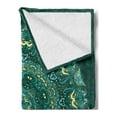thumbnail image 2 of Mandala Soft Flannel Fleece Throw Blanket, Eastern Ancestral Circle Form with Swirling Leaves Revival Old Retro Design, Cozy Plush for Indoor and Outdoor Use, 50" x 60", Teal, by Ambesonne, 2 of 5
