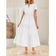 thumbnail image 2 of Vestido ZESICA Summer Casual Midi para Mujer Blanco Talla M, 2 of 9