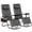 Gray, variant on Danolapsi Zero-Gravity Chair Set of 2,Patio Lounge Chair Outdoor with Pillow & Cup Holder Tray, Adjustable Reclining Chair, Folding Portable Camping Chair Perfect for Camping, Patio, Beach,Backyard