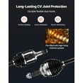 thumbnail image 4 of VEVOR CV Axle Shaft Assembly, 2 Pieces Front Left & Right (Driver and Passenger Side), 4 of 9
