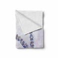 thumbnail image 2 of Lavender Soft Flannel Fleece Blanket, Little Posy of Medicinal Herb Fresh Plant of Purple Flower Spa Aromatheraphy Organic, Cozy Plush for Indoor and Outdoor Use, 50" x 60", Lavender, by Ambesonne, 2 of 6