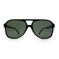 thumbnail image 5 of Polarized Mens Classic Oversized Racer Sport Plastic Sunglasses Matte Black - Green, 5 of 8