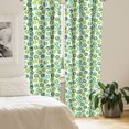 thumbnail image 2 of Ambesonne Botanical Curtains, Vegetable Silhouettes Art, Pair of 28"x95", Fern Green White, 2 of 5