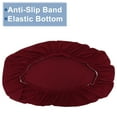 thumbnail image 4 of Camper Cushion Cover Non-Slip RV Dinette Seat Cover for Camper Sofa Bench Polyester Wine Red 1 Set, 4 of 6