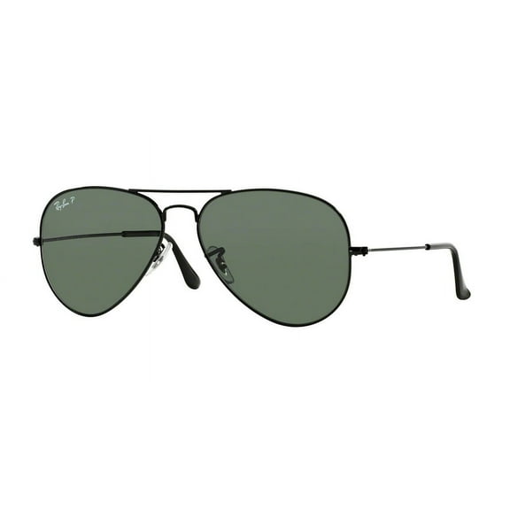 Ray-Ban RB3025 Aviator Large Metal Sunglasses - Size - 55 (Crystal Green Polarized)