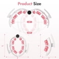 thumbnail image 2 of ALSO GO Circular Leg Clamp, Manual Massage Relax Roller with 9 Wheels, 360°Circular Leg Neck Muscle Hand Arm Relaxer Deep Tissue Pain Relief for Tennis Elbow Legs Women and Men, Pink, 2 of 8