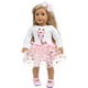 thumbnail image 3 of Conjunto de ropa para muñeca, diadema para muñeca, falda para muñeca, camiseta para muñecas de 18 pulgadas, 3 of 8