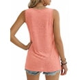 thumbnail image 3 of MOYIKO Women's Summer Tank Tops Pleated Square Neck Loose Fit Casual Flowy Tunic Sleeveless Shirts, 3 of 7