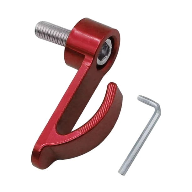 Gancho genérico para manillar de motocicleta de aleación de aluminio con tornillo M6, fácil de instalar, piezas modificadas, soporte lateral del Rojo