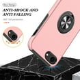 thumbnail image 7 of for iPhone 7 / 8 / SE 2020 / SE 2022 Case, 360° Rotatable Ring Holder Kickstand Dual Layer Military-Grade Drop Tested Protection Support Car Holder Mount Magnetic Absorbing Bumper Case, Rosegold, 7 of 7