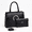 8867Black, variant on Women's Vegan Leather Handbag Set Structured Top Handle Satchel with Matching Clutch Tote Bag for Work & Everyday Use