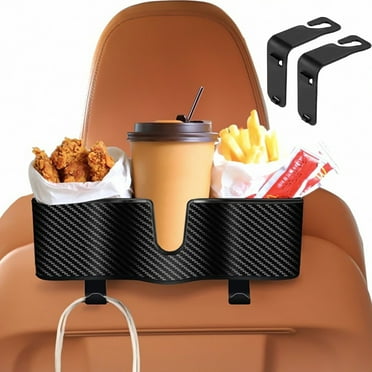 3-in-1 Car Headrest Backseat Organizer with 3.7''Cup Holder, Headrest Hooks