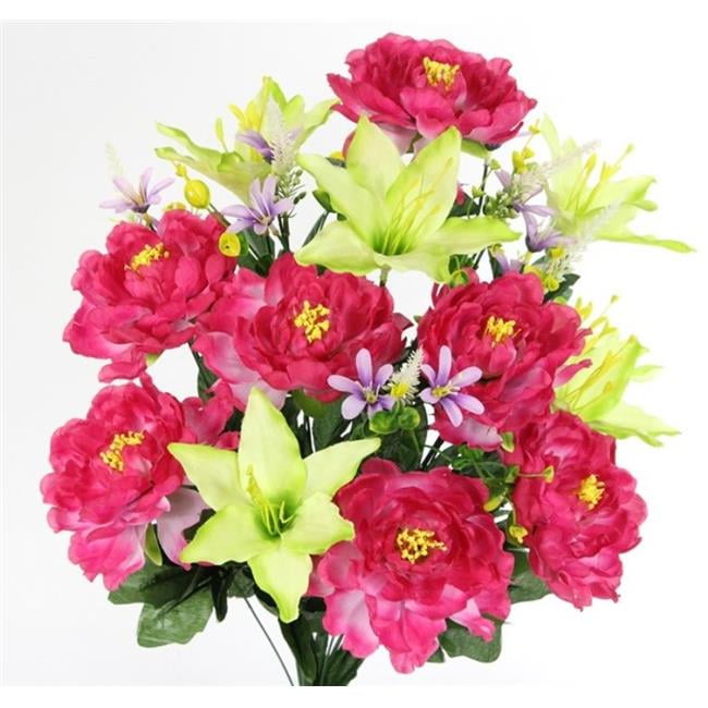 Spring Artificial Flowers & Mixed Bush Stems for Home, Wedding, Restaurant & Office Decoration