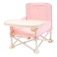thumbnail image 2 of Ligero plegable con correas extraíbles para bandeja, silla elevadora, silla portátil para bebé para niños libre, jardín, playa, viaje Rosado Yotijar Asiento de picnic para niños pequeños, 2 of 7
