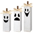 thumbnail image 2 of WHEANG 3 Pcs Halloween Table Decor Cute Tabletop Centerpieces Halloween Wooden Block Sign Rustic Tray Decor, 2 of 5