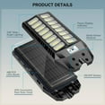 thumbnail image 2 of Adewalk Solar Lights Outdoor, 6500K Solar Flood Lights Outdoor, IP66 Waterproof Solar Street Lights with Motion Sensor and Remote Control for Dusk-to-Dawn Illumination, 2 of 7
