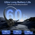 thumbnail image 3 of ABCPOW Trucker V5.4 Bluetooth Headset with Microphone,Noise Cancelling,Mute Button&Charging Base,Wireless On-Ear Headphones 30Hrs Playtime Wireless Headset for Office PC/Work/Cell Phone/Call Center, 3 of 7