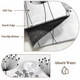 thumbnail image 6 of Small Round Rug 3Ft Washable Non-Slip, Black Dandelion Circle Area Rugs for Living Room Bedroom, Country Modern Minimalist Flower Indoor Floor Mats Carpet Runner for Home Decor, 6 of 8