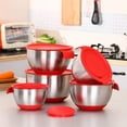 thumbnail image 3 of Stainless Steel Mixing Bowl Lid Grater Cake Salad Food Container Kitchen Tool, 3 of 6
