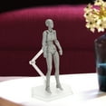 thumbnail image 1 of PVC Artists Action Figure Model Human Drawing Model Woman Mannequin Decoration with Movable Joints, Sketching & Photography, 13cm Height, 1 of 8