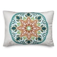 thumbnail image 2 of Creative Products Blue Orange Decorative Medallion 14x20 Indoor / Outdoor Pillow, 2 of 3