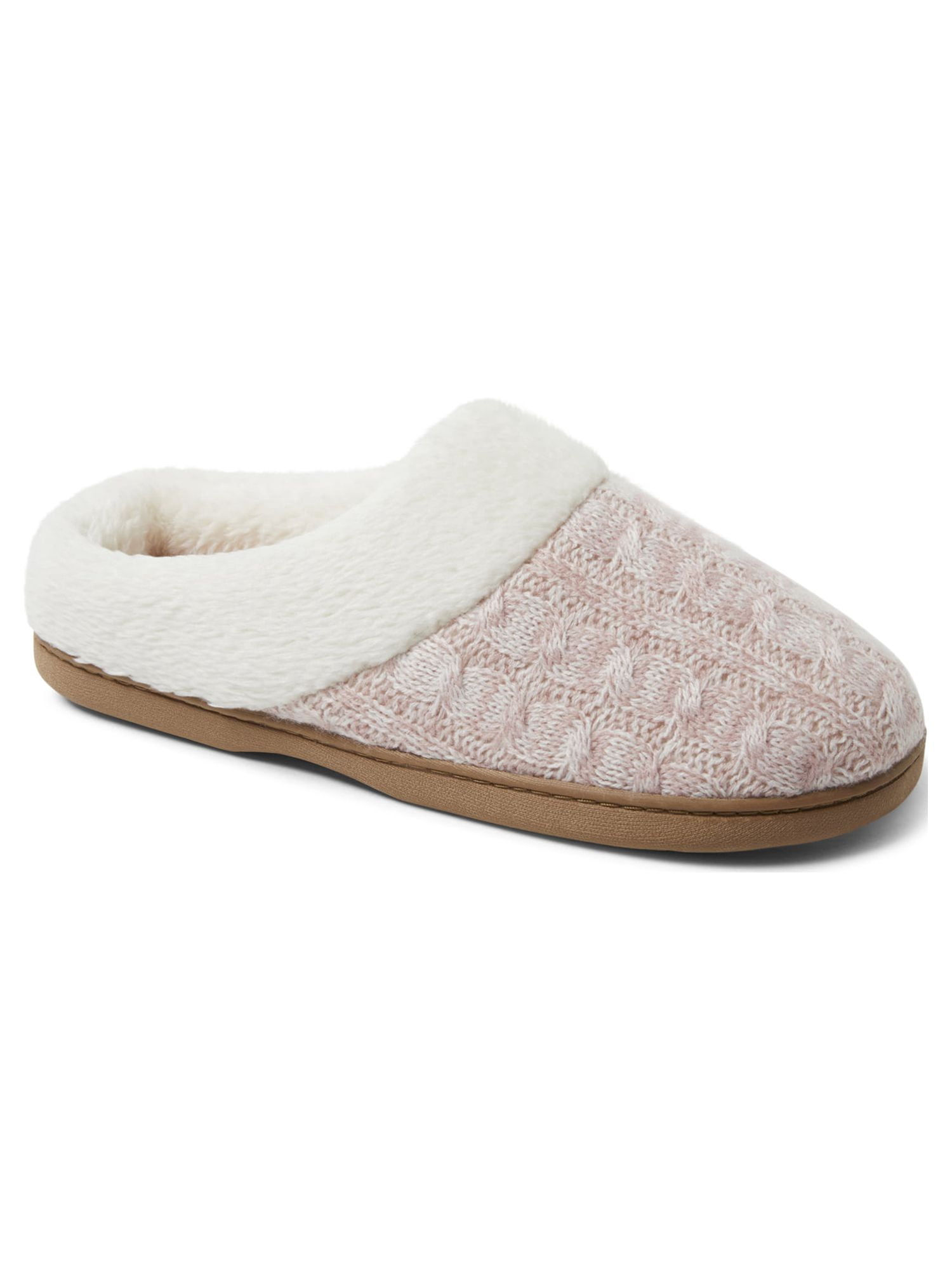 Dearfoams Cozy Comfort Women's Cable Knit Clog Slippers