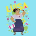 thumbnail image 2 of Girl's Encanto Cutout Strong Luisa Graphic Cropped T-Shirt Blue X Small, 2 of 3