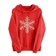 thumbnail image 2 of Craaazy Christmas Hoodie for Women Xmas Tree Printed Xmas Santa Graphic Hooded Sweatshirt Gifts, 2 of 6