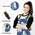 thumbnail image 2 of 5 Pcs Kitchen Set Heat Resistant Oven Mitts and Non-Slip Pot Holders with Adjustable Cooking Apron Polar Bears Wearing Sweaters, 2 of 6