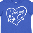 thumbnail image 4 of Inktastic I Love My Big Sis in White Chalk Heart Boys or Girls Toddler T-Shirt, 4 of 5