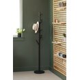 thumbnail image 2 of HAOG Freestanding Coat Tree, 18-Hooks, Black Powder-Coated Tubular Steel, 11.8 x 67.7 in, 2 of 9