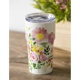 thumbnail image 2 of Evergreen Double Wall Ceramic Companion Cup with with Tritan Lid, 13 OZ, Happy Life, 2 of 3
