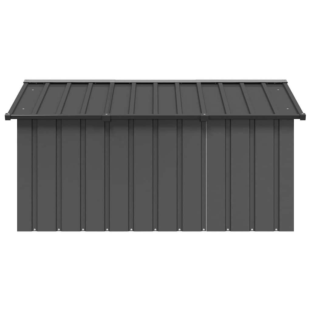 vidaXL Dog House Outdoor Pet Kennel Puppy Shelter Kennel Galvanized Steel
