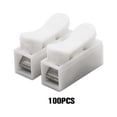 thumbnail image 3 of Cateissary 100 Uds. Conector de Cable rápido de resorte, abrazaderas de Cable, abrazadera eléctrica enchufable, terminales de cables de bloqueo Electrodomésticos, 3 of 6