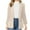 Beige, variant on IROINNID Women's Blazer Jacket Long Sleeve Solid Color Turndown Lapel Outwear, Loose Business Attire Cardigan Jacket