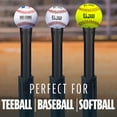 thumbnail image 2 of Camiseta de bateo de béisbol Franklin Sports Kids, 3 posiciones, negra, 2 of 9