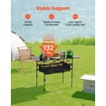 thumbnail image 3 of VEVOR Table de Camping Pliable Portable en Aluminium pour Pique-Nique en Plein Air, Table Roulable, Sac de Rangement, 3 of 9
