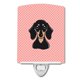 thumbnail image 1 of "Caroline's Treasures Checkerboard Pink Smooth Black and Tan Dachshund Ceramic Night Light, 6x4, Multicolor" Caroline's Treasures BB1215CNL, 1 of 1